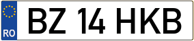 Trailer License Plate